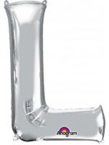 Picture of SILVER LETTER L FOIL BALLOON